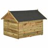 vidaXL Garden Dog House with Opening Roof Impregnated Pinewood