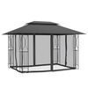 vidaXL Gazebo with Sidewalls Anthracite 400x300x270 cm Steel