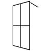 vidaXL Walk-in Shower Screen Frosted Tempered Glass 80x195 cm