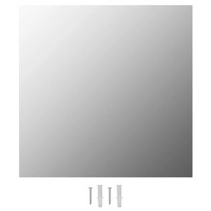 vidaXL Wall Mirror | Transparent | Glass | 50 x 50 cm | Minimalistic