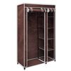 vidaXL Fabric Wardrobes 2 pcs Brown