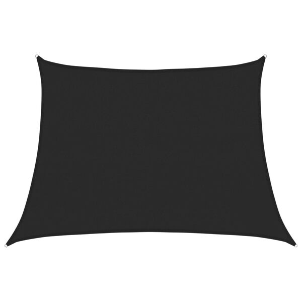vidaXL Sunshade Sail 160 g/m&sup2; Black 4/5x3 m HDPE