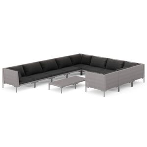 vidaXL Garden Lounge Set | Dark Grey