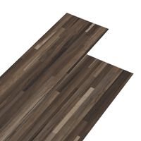 vidaXL PVC Flooring Planks 5.02 m² 2 mm Self-adhesive Striped Brown