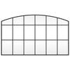 vidaXL Wall Mirror Black 100x60 cm Arch Iron