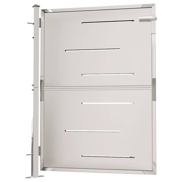 vidaXL Garden Gate 100x120 cm Stainless Steel