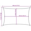 vidaXL Sunshade Sail 160 g/m² White 3x4.5 m HDPE