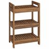 vidaXL Bathroom Shelf Natural 45 x 30 x 71 cm Solid Teak Wood