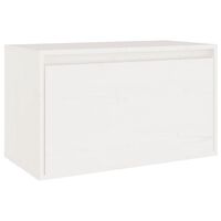 vidaXL Wall Cabinet White 60x30x35 cm Solid Pinewood