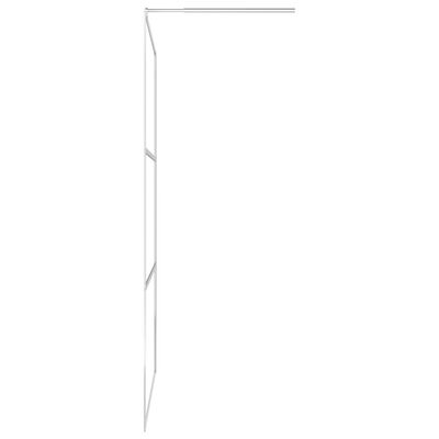 vidaXL Walk-in Shower Wall with Whole Frosted ESG Glass 90x195 cm