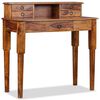 vidaXL Writing Desk with 5 Drawers Solid Acacia Wood 90x40x90 cm
