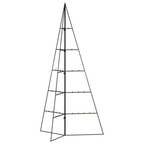 vidaXL Metal Christmas Tree for Decoration Black 100 cm