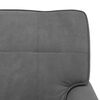 vidaXL Chaise Lounge with Cushion Dark Grey 91 x 157 x 91 cm Velvet