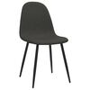 vidaXL Dining Chairs 4 pcs 45x53.5x83 cm Black Faux Leather