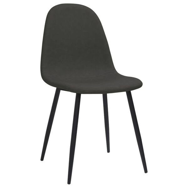 vidaXL Dining Chairs 4 pcs 45x53.5x83 cm Black Faux Leather