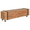 vidaXL TV Stand 110x30x32.5 cm Solid Teak Wood
