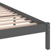 vidaXL Bed Frame without Mattress Solid Wood Pine 200x200cm Grey