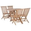 vidaXL Furniture Set 5 pcs Brown