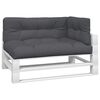 vidaXL Pallet Cushions 3 pcs Anthracite Fabric