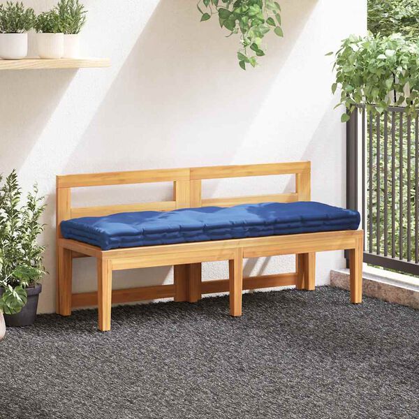 vidaXL Pallet Floor Cushion Cotton 120x40x7 cm Light Blue