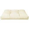 vidaXL Pallet Cushion Cream 80x80x12 cm Fabric