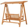 vidaXL Swing Bench 170 cm Solid Teak Wood