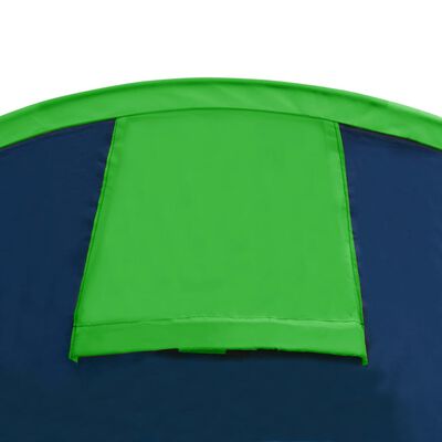vidaXL Camping Tent 4 Persons Navy Blue/Green