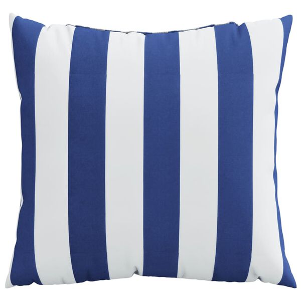 vidaXL Throw Pillows 4 pcs Blue and White 40x40 cm Fabric