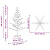 vidaXL Wooden Christmas Tree with Stand Natural 150 cm Solid pine wood