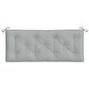 vidaXL Garden Bench Cushions 2 pcs Melange Light Grey 120x50x7 cm Fabric