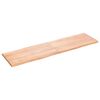 vidaXL Table Top Light Brown 180x50x(2-4)cm Treated Solid Wood Live Edge