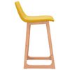 vidaXL Bar Stools 2 pcs Mustard Yellow Fabric