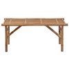 vidaXL Folding Garden Bench with Cushion 118 cm Bamboo