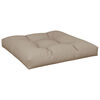 vidaXL Pallet Cushions 2 pcs Taupe Fabric