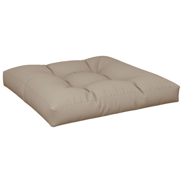 vidaXL Pallet Cushions 2 pcs Taupe Fabric