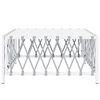 vidaXL Garden Table White 70x70x34 cm Woven Fabric