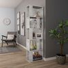 vidaXL Book Cabinet/Room Divider Concrete Grey 45x24x159 cm Engineered Wood