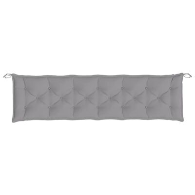 vidaXL Garden Bench Cushion Grey 200x50x7 cm Oxford Fabric