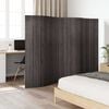 vidaXL Room Divider Bamboo Grey Width 250 cm Height 165 cm