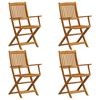 vidaXL 5 Piece Garden Dining Set Solid Wood Eucalyptus