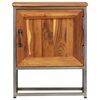 vidaXL Bedside Cabinet Recycled Teak and Steel 40x30x50 cm