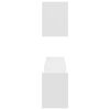 vidaXL Wall Shelf 2 pcs White 100x15x20 cm Engineered Wood