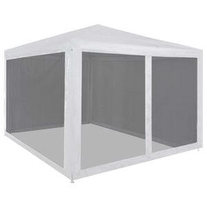 vidaXL Party Tent with 4 Mesh Sidewalls 3x3 m