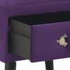 vidaXL Bedside Cabinet Dark Purple 40x35x40 cm Velvet