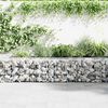 vidaXL Gabion Wall with Covers Galvanised Steel 600x30x50 cm