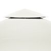 vidaXL Gazebo Cover Canopy Replacement 310 g / m&sup2; Cream White 3 x 4 m