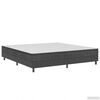 vidaXL Box Spring Bed Frame without Mattress Grey Fabric 180x200 cm Super King