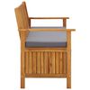 vidaXL Garden Storage Bench 120 cm Solid Acacia Wood