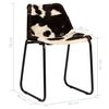vidaXL Dining Chair 4 pcs Genuine Goat Leather