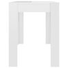 vidaXL Dining Table High Gloss White 120x60x76 cm Engineered Wood